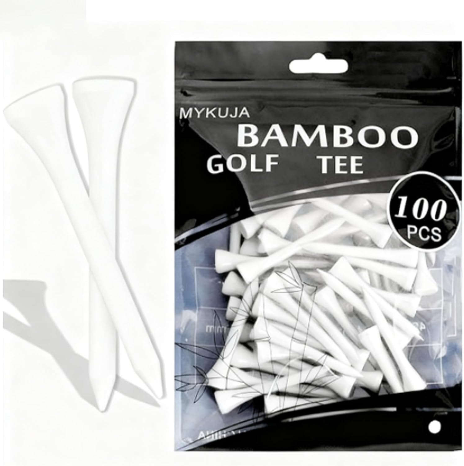 Bamboo/Wood Golf Tees 3-1/4" 2-3/4" 2-1/8" 100/50 Pcs Durable Multicolor Golf Tees Womens Mens Golf Accessories, Stable and Reliable, Reduce Friction Side Spin