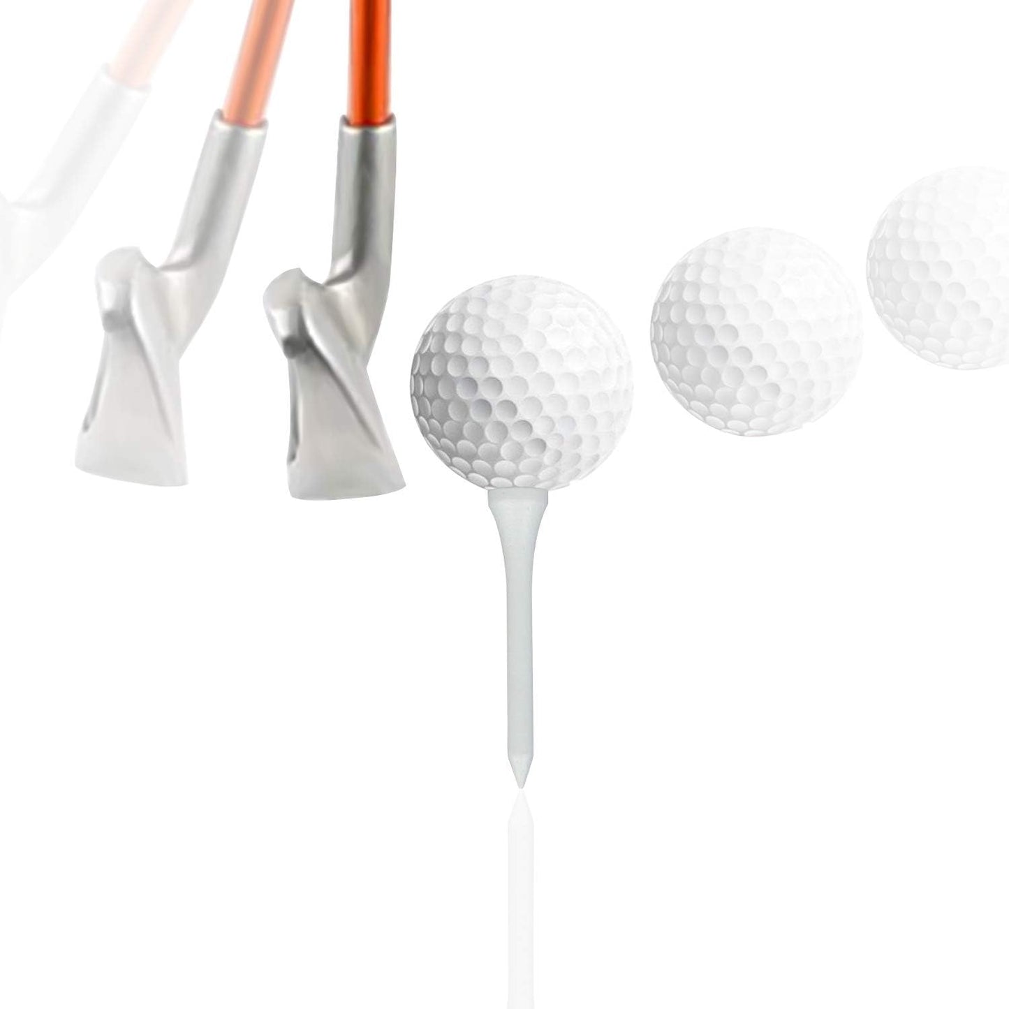 Bamboo/Wood Golf Tees 3-1/4" 2-3/4" 2-1/8" 100/50 Pcs Durable Multicolor Golf Tees Womens Mens Golf Accessories, Stable and Reliable, Reduce Friction Side Spin